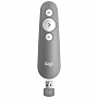 Презентер (пульт ДУ) LOGITECH R500, радиус действия 20м, серый, 910-005387