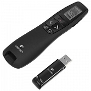 Презентер (пульт ДУ) LOGITECH R700, радиус действия 30м, чёрный, 910-003506
